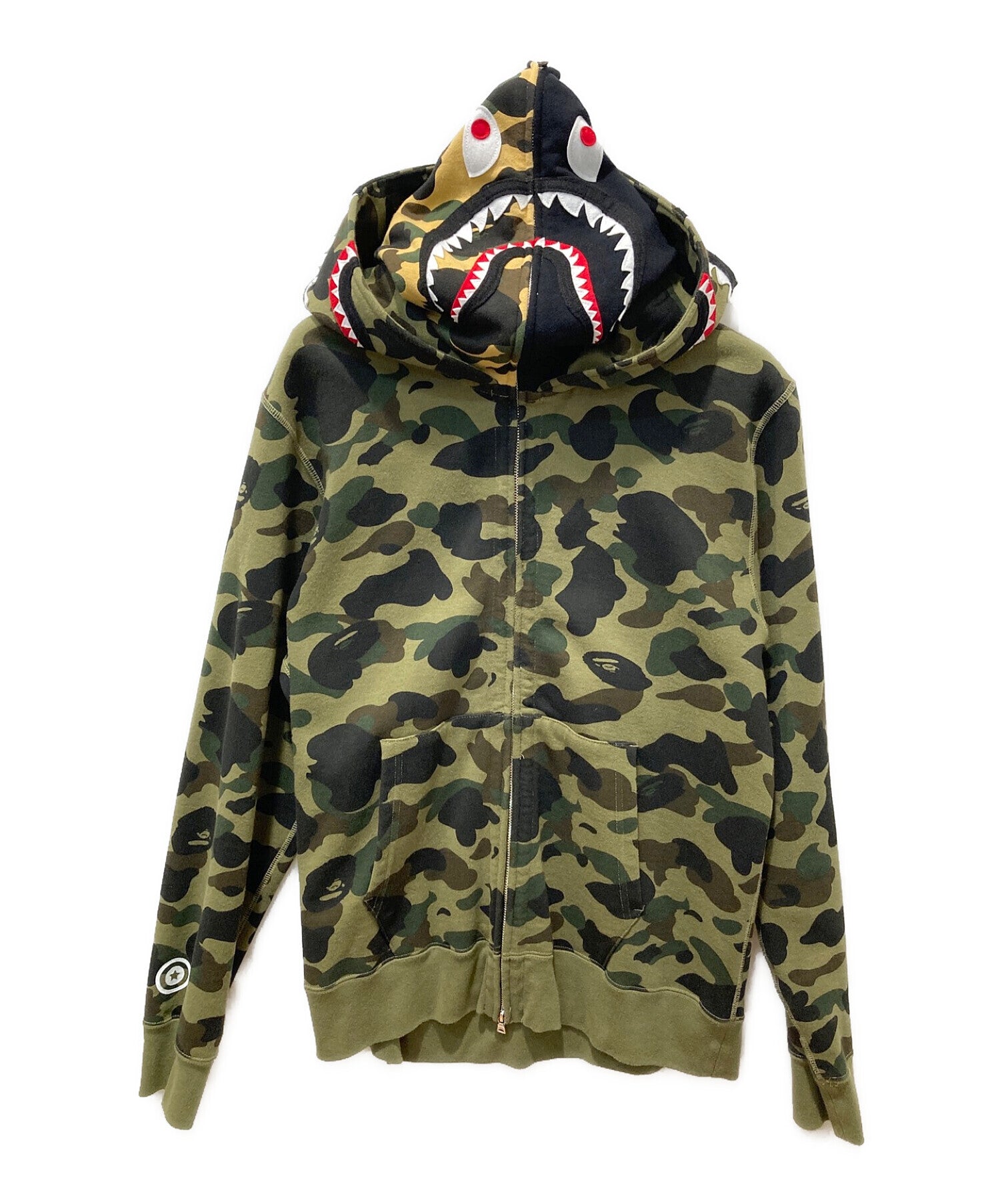 A BATHING APE First Camo Shark Full Zip Hoodie 001zph201013x