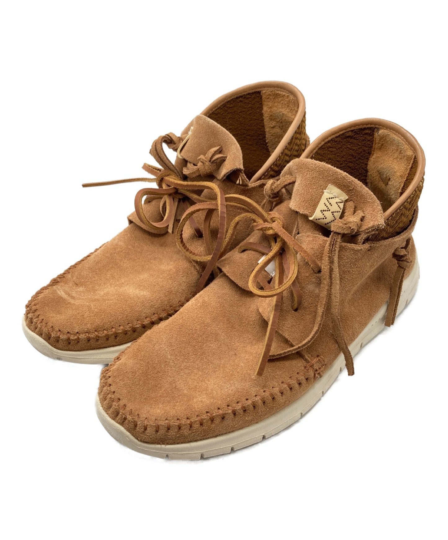 Visvim Ute MOC Trainer hi-folk/รองเท้าผ้าใบ/รองเท้าหนังที่ตัดสูง