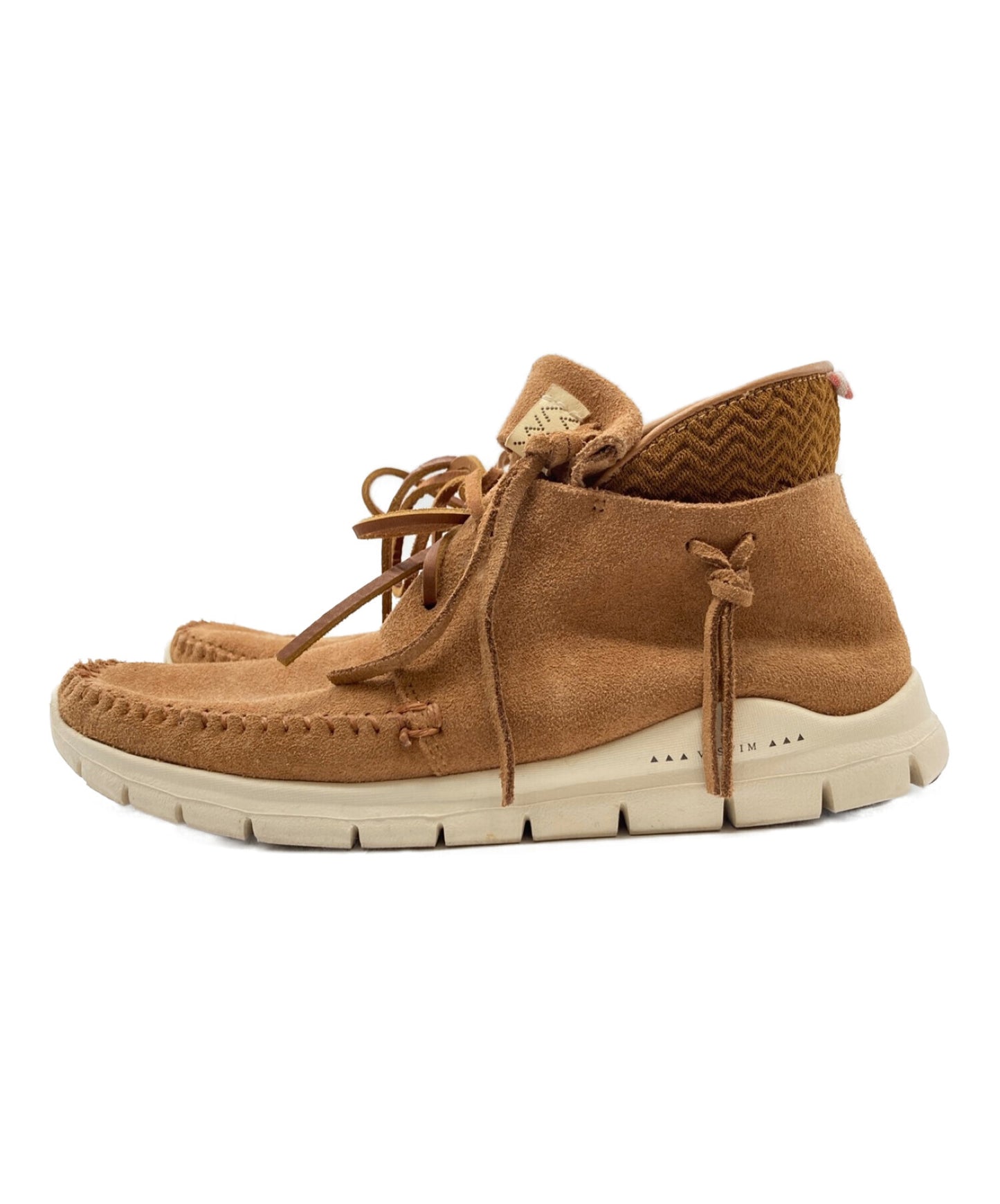 Visvim Ute MOC Trainer hi-folk/รองเท้าผ้าใบ/รองเท้าหนังที่ตัดสูง