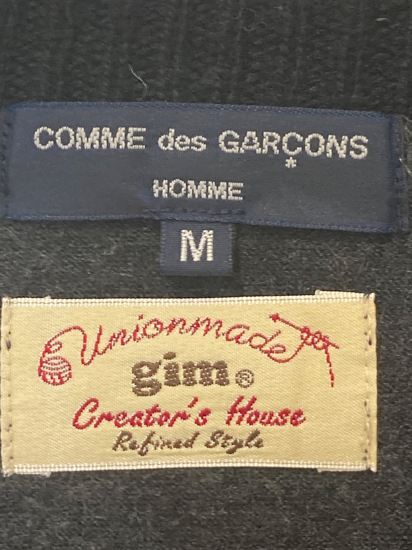 [Pre-owned] COMME des GARCONS HOMME zip-up knit jacket HM-T032