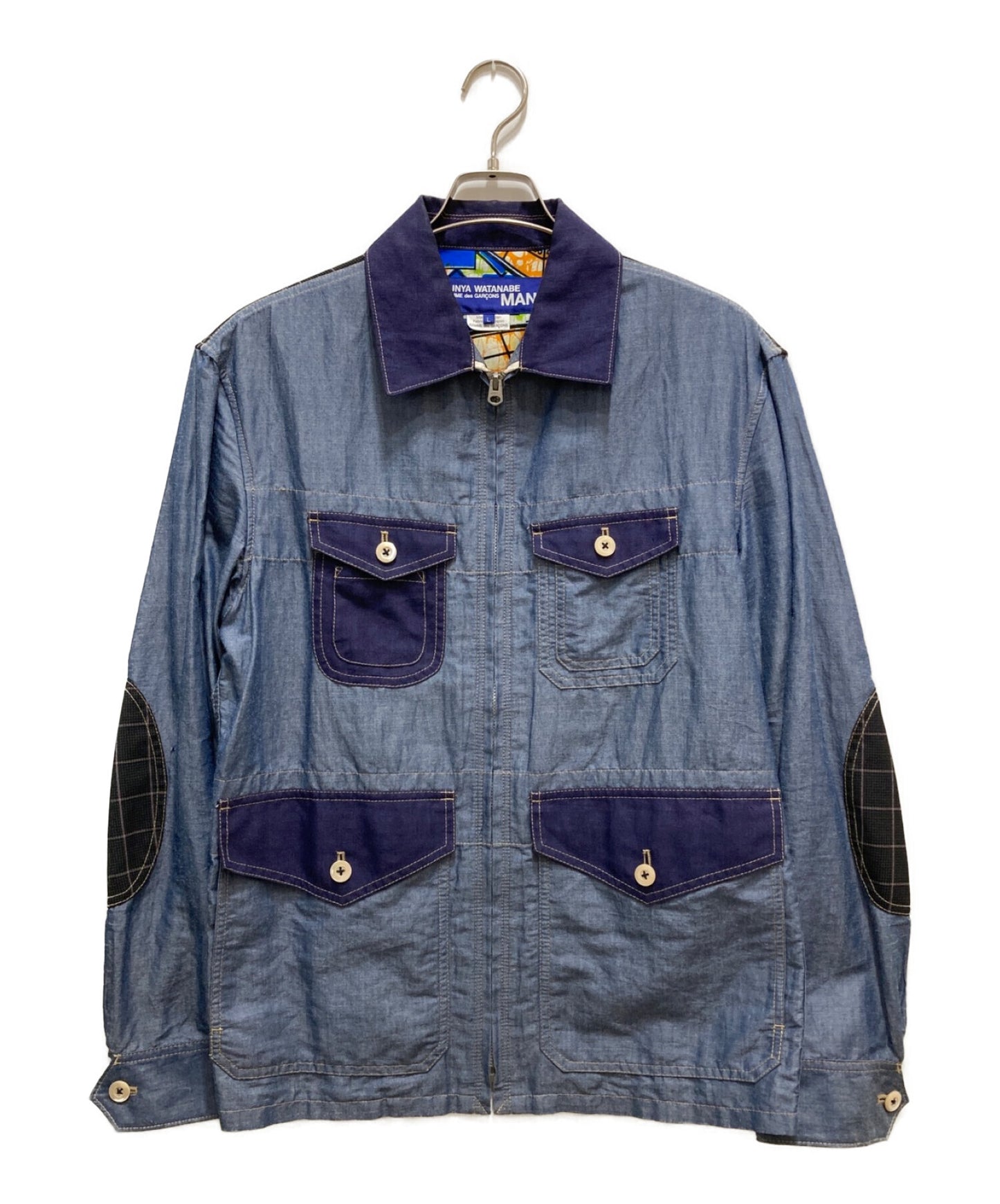 Junya Watanabe Man Cotton Linen Chambray Jacket WQ-J031