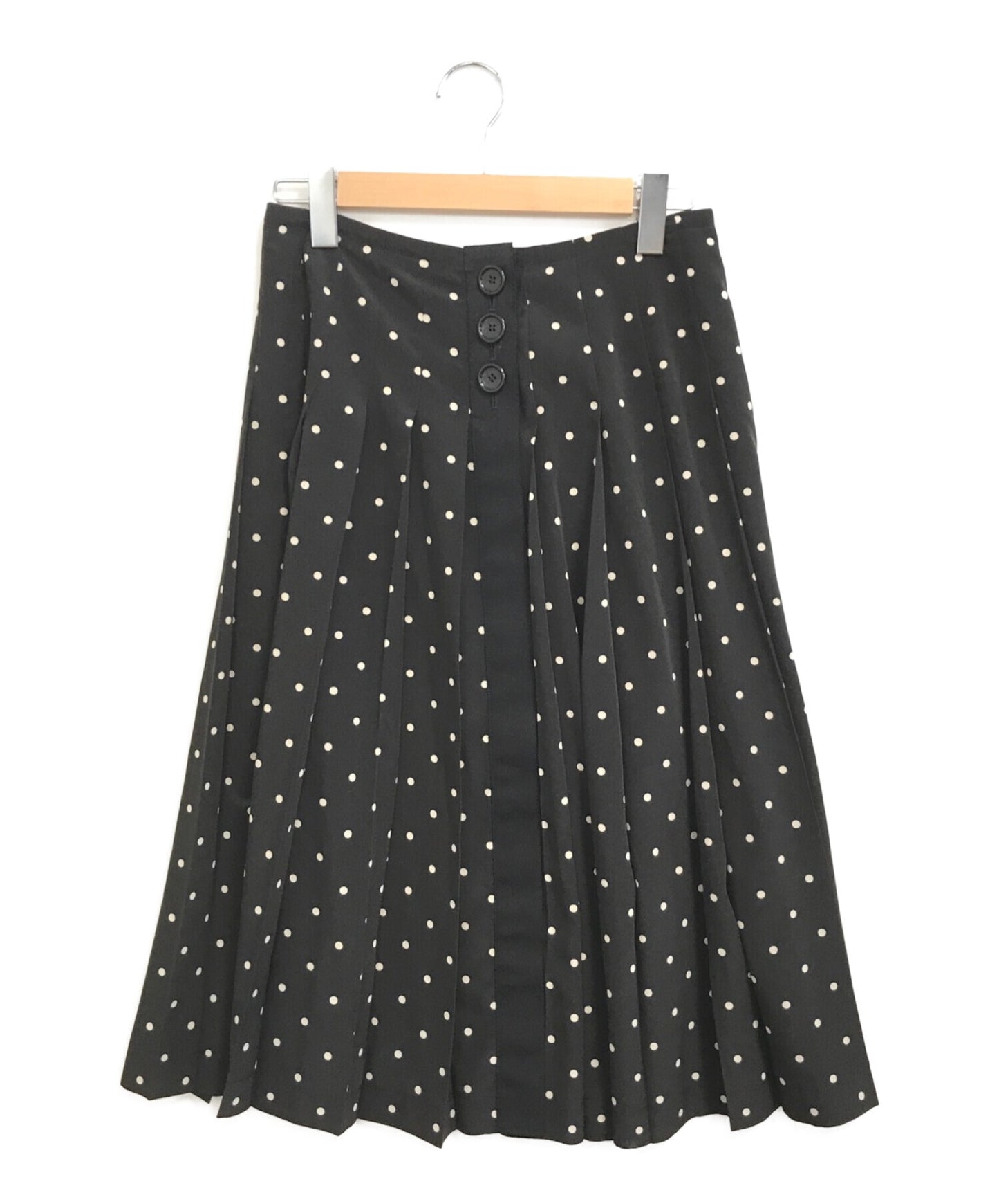 [Pre-owned] tricot COMME des GARCONS Dotted pleated skirt TE-S006