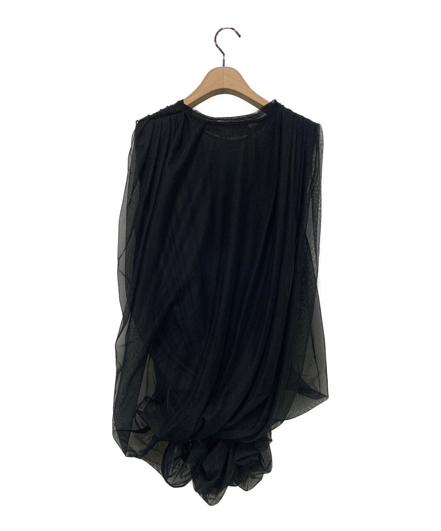 [Pre-owned] JUNYA WATANABE COMME des GARCONS Shirred Draped Blouse / Sleeveless Lace Blouse JI-T003/AD2021