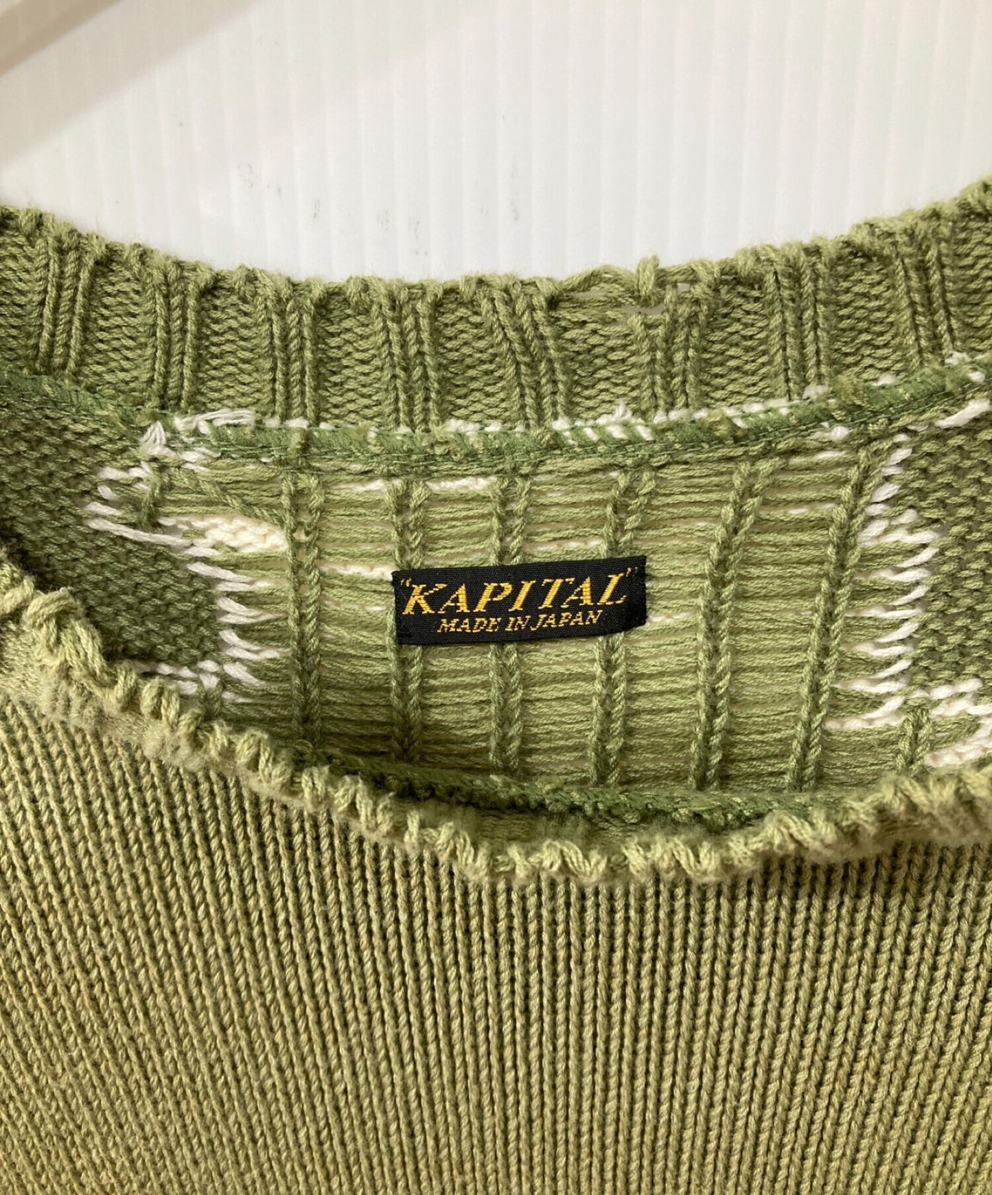 Kapital 5G Cotton Knit Bone Sweater K2003KN022