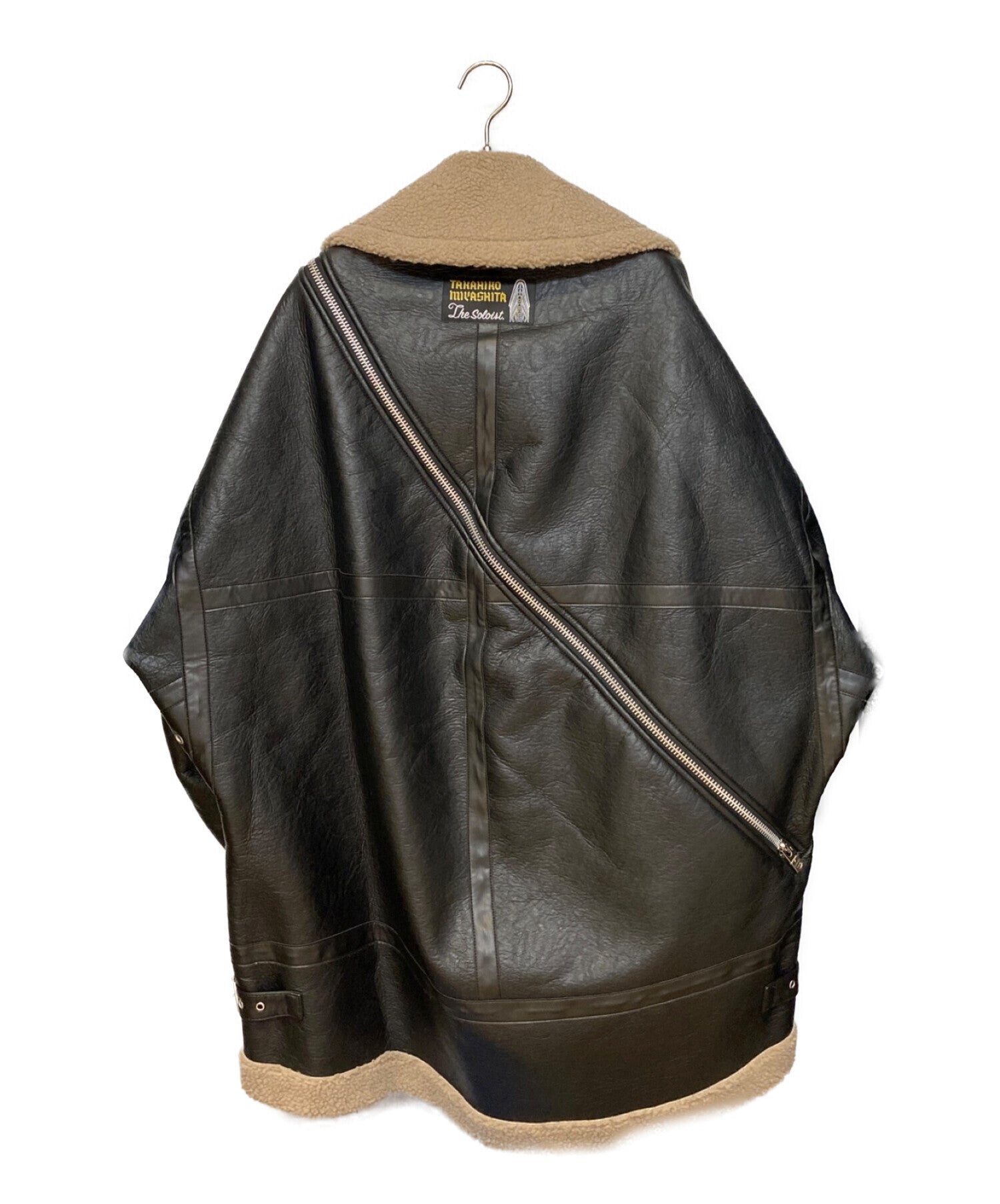 [Pre-owned] TAKAHIROMIYASHITA TheSoloIst. 22AW Double-zip balloon-shaped  faux-mouton flight jacket sj.0013AW22