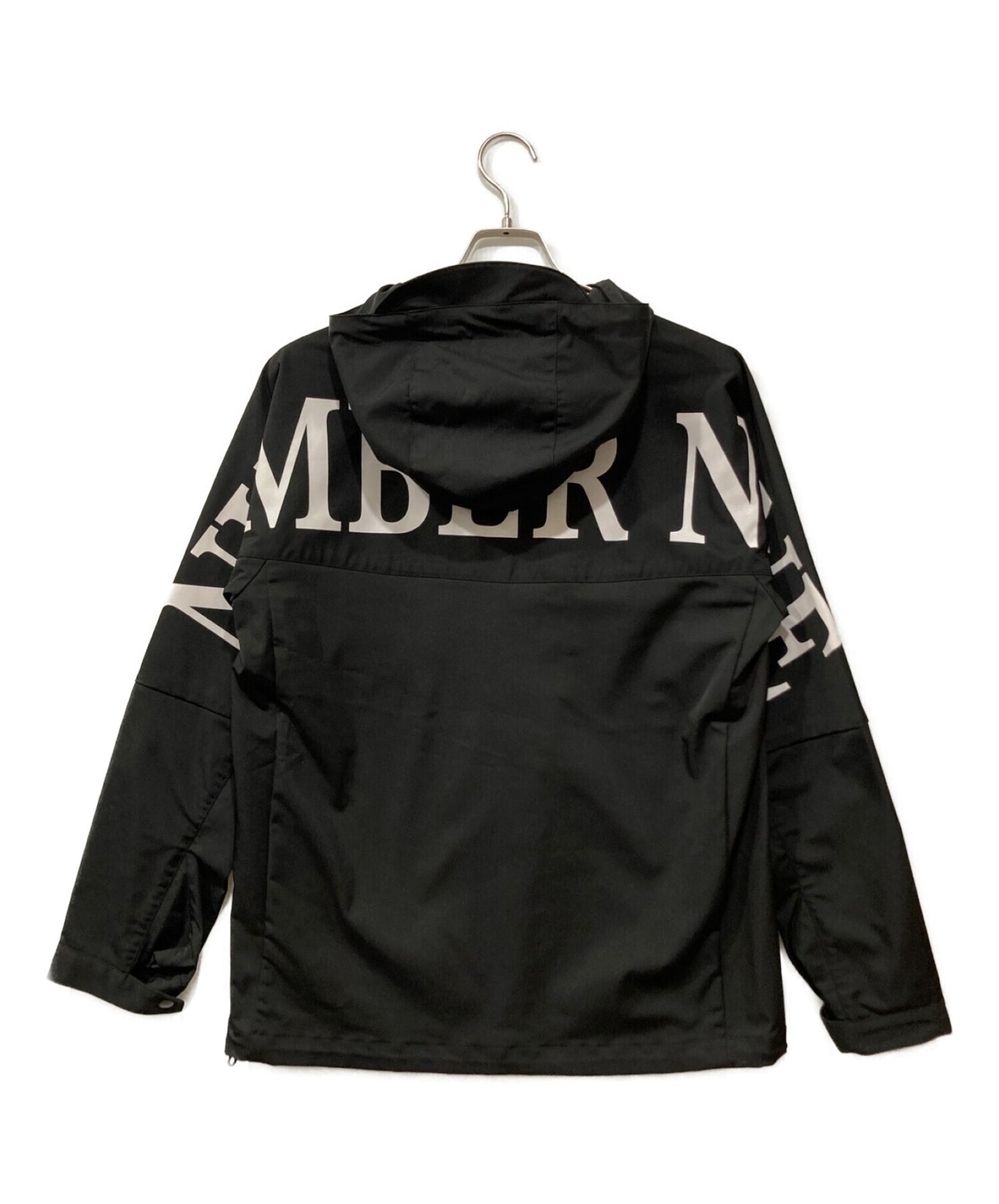 [Pre-owned] NUMBER (N)INE Big Logo Bag Print Zip-Up Hooded Jacket