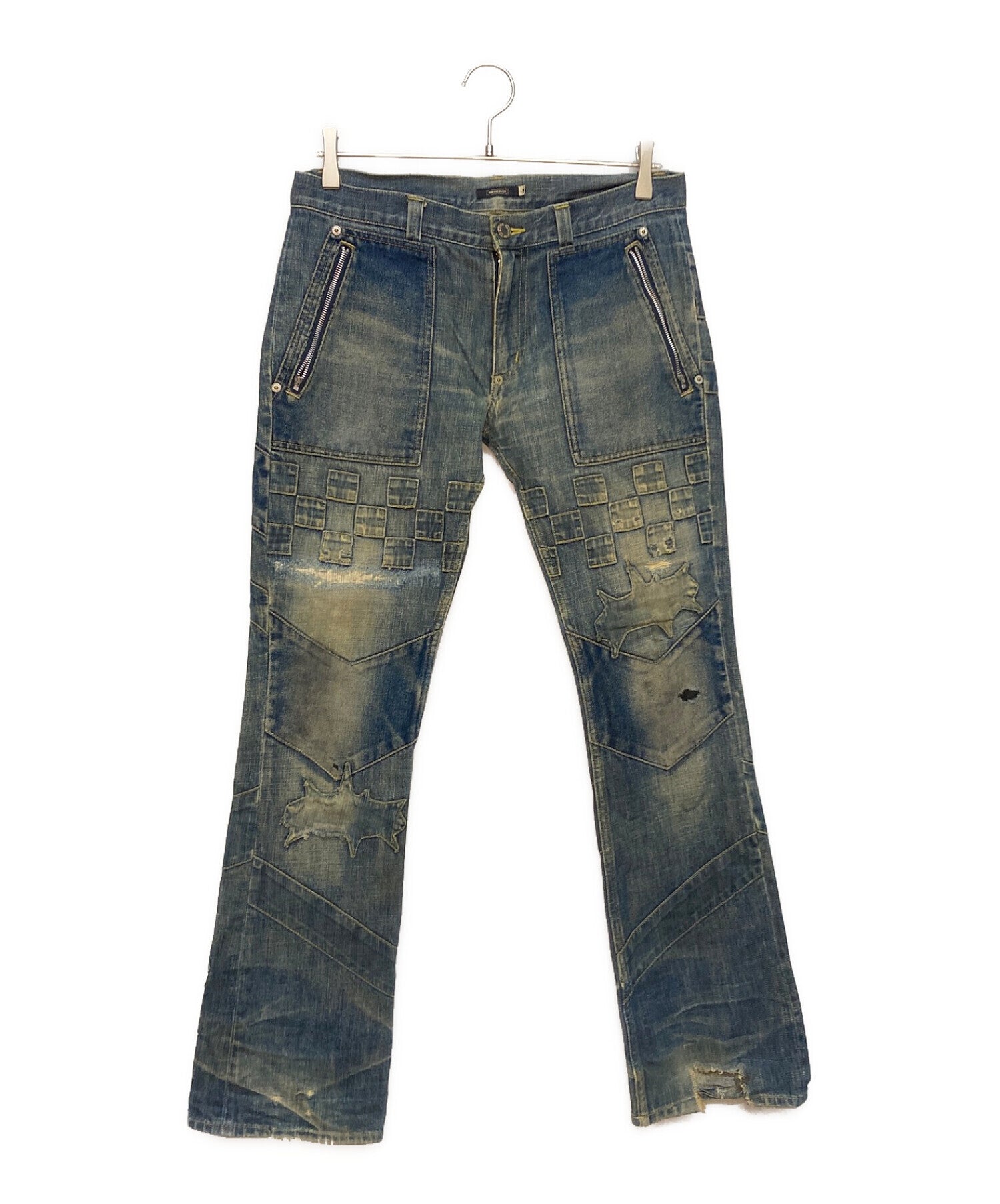 undercover ドッキングデニム　archive Pre-owned] UNDERCOVER Patchwork denim pants/01AW /Archive