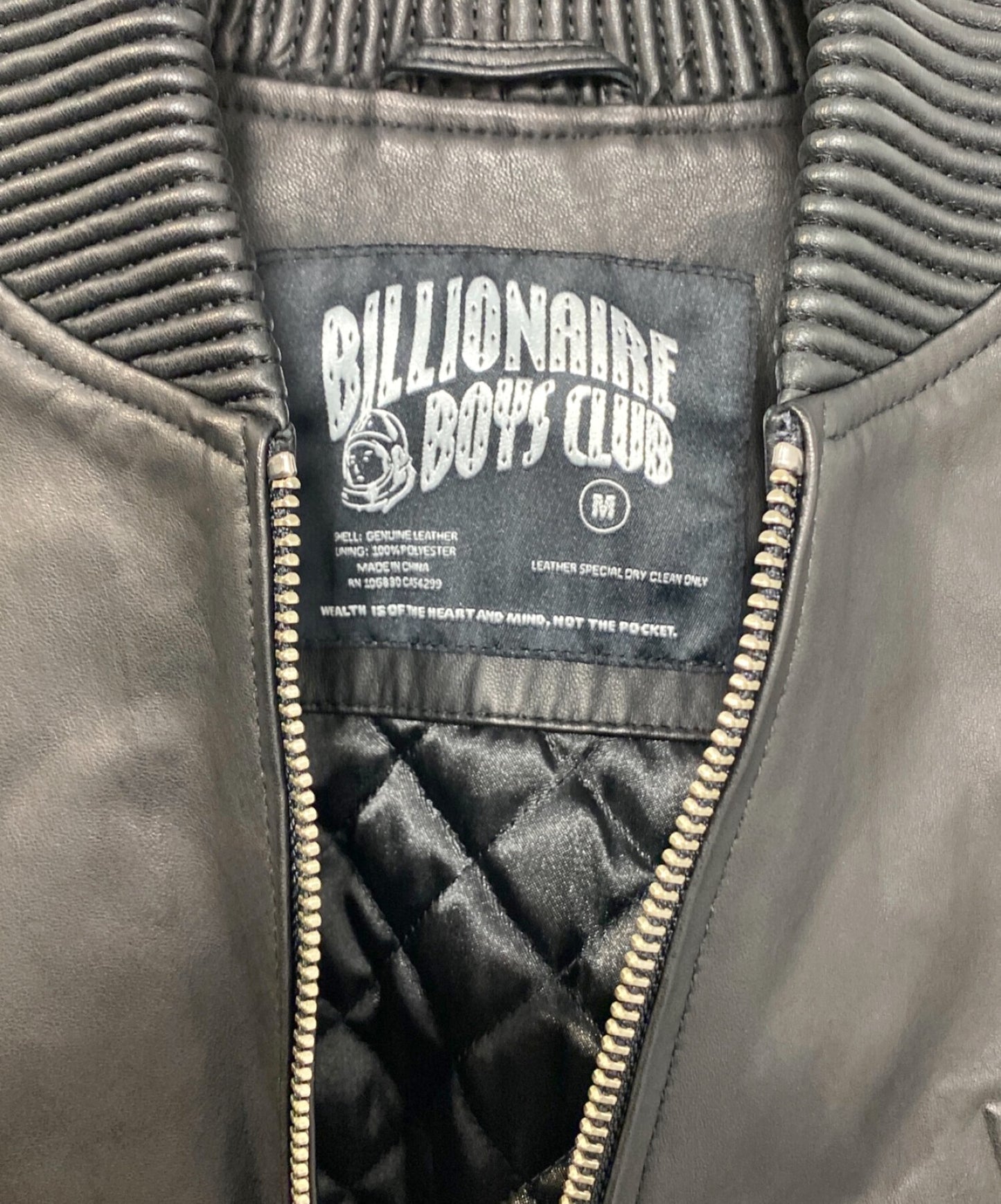 [Pre-owned] BILLIONAIRE BOYS CLUB Leather Bomber Jacket MA-1