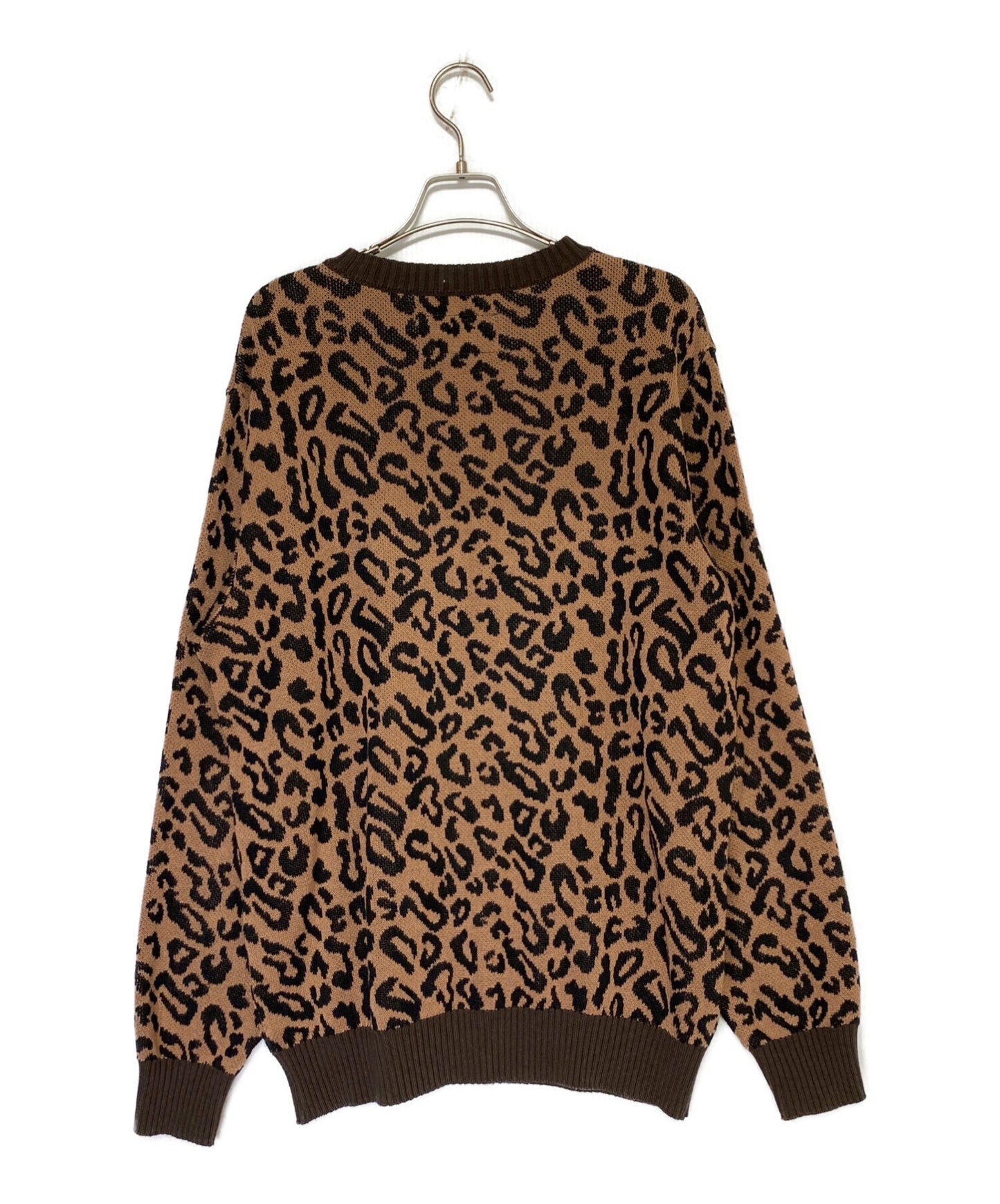 Wacko Maria Leopard Jacquard Sweater