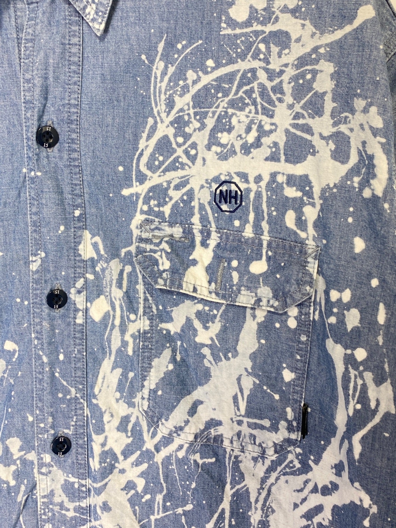[Pre-owned] NEIGHBORHOOD BLEACH CHAMBRAY SH LS . CO 22AW Fall/Winter