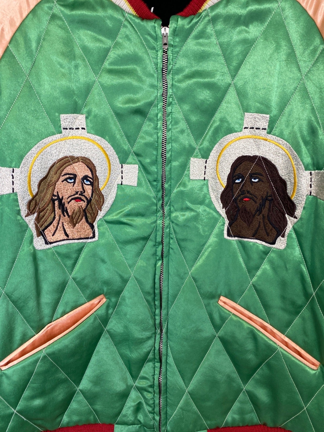 Pre-owned] SAINT MICHAEL REVERSIBLE Souvenir Jacket SM-S22-0000