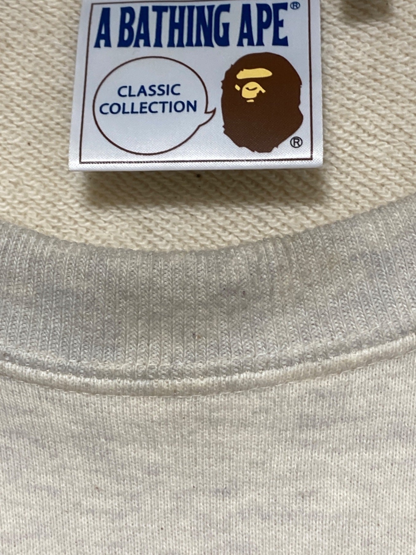 [Pre-owned] A BATHING APE RELAXED FIT CREWNECK () 001SWI701003M