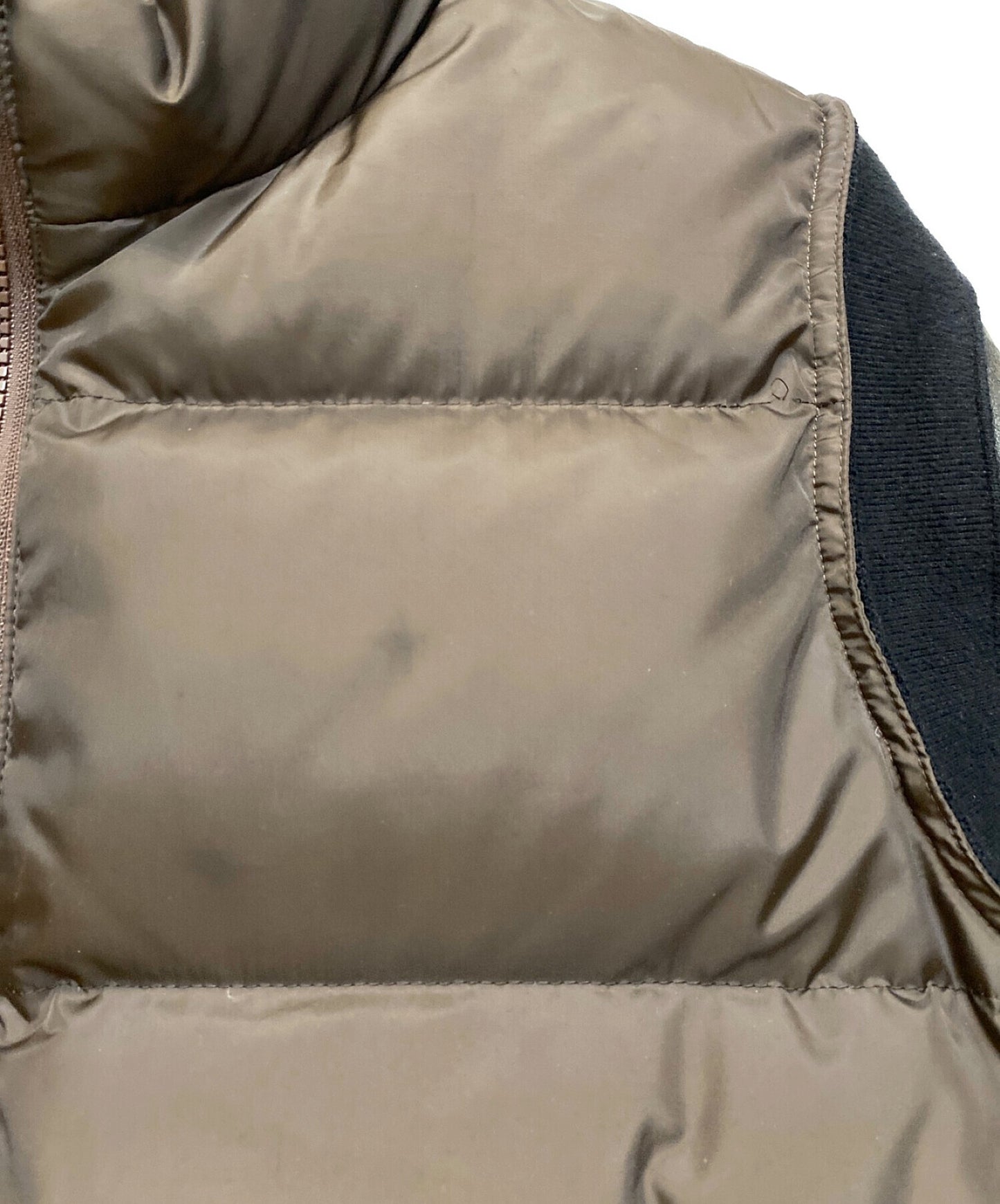 [Pre-owned] UNDERCOVER 05AW Arts&Crafts period LEATHER SLEEVE DOWN JACKET/Archive