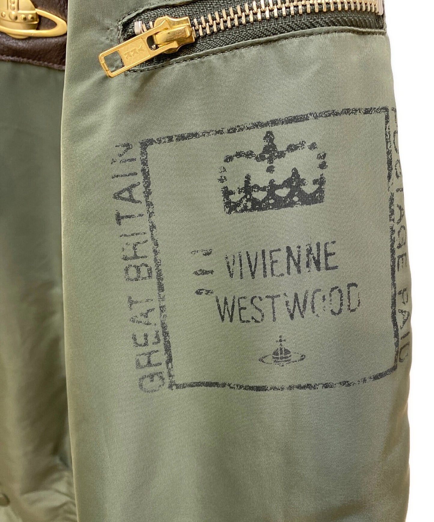 [Pre-owned] Vivienne Westwood Man Deformed MA-1 Flight Jacket VW-24-79638