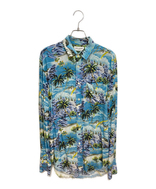 [Pre-owned] Saint Laurent Paris cutoff aloha shirt 411620