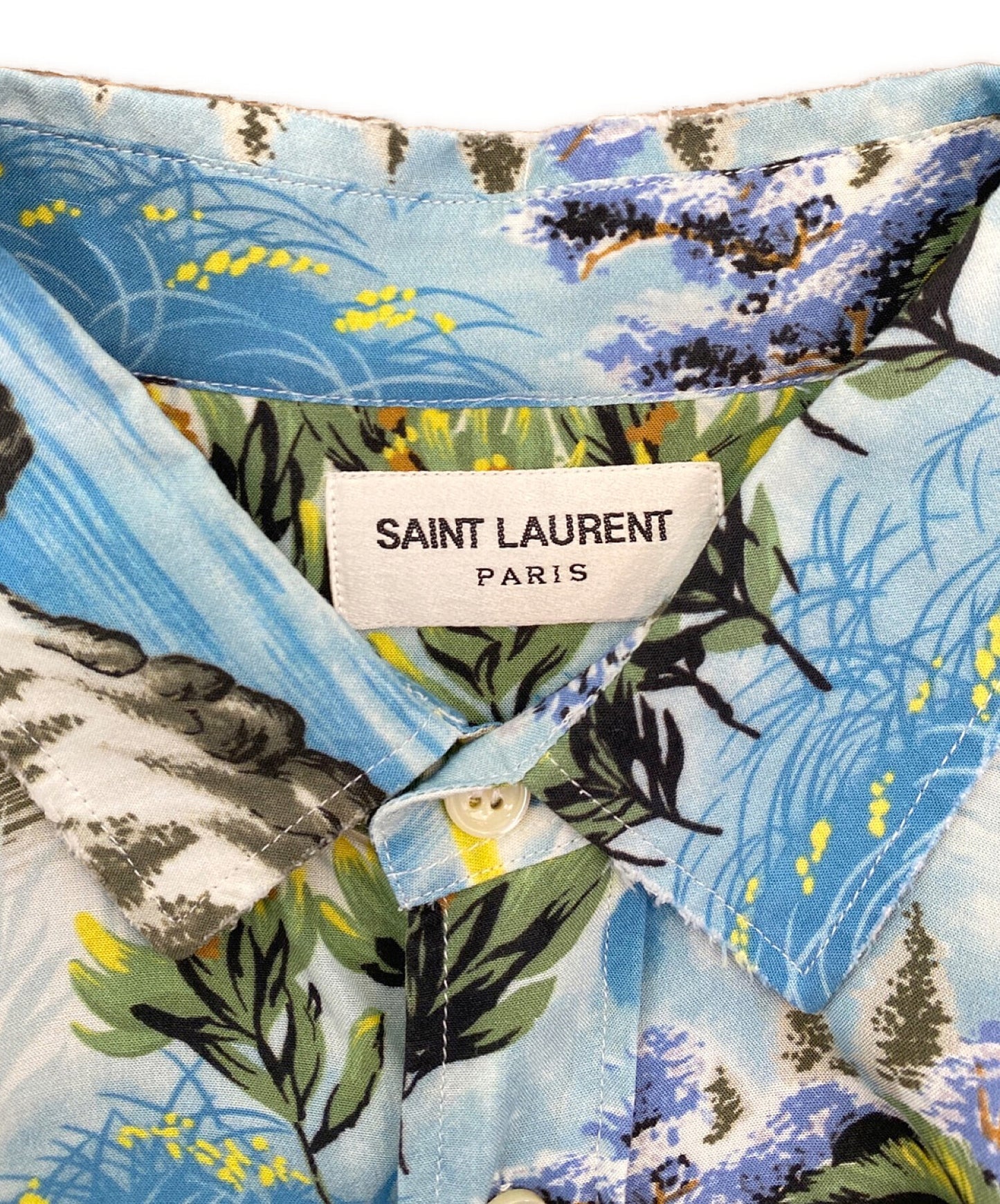 [Pre-owned] Saint Laurent Paris cutoff aloha shirt 411620