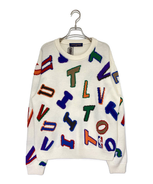 [Pre-owned] LOUIS VUITTON Collaborator Multi Logo Crew Neck Knit RM212M ZLL HLN10W