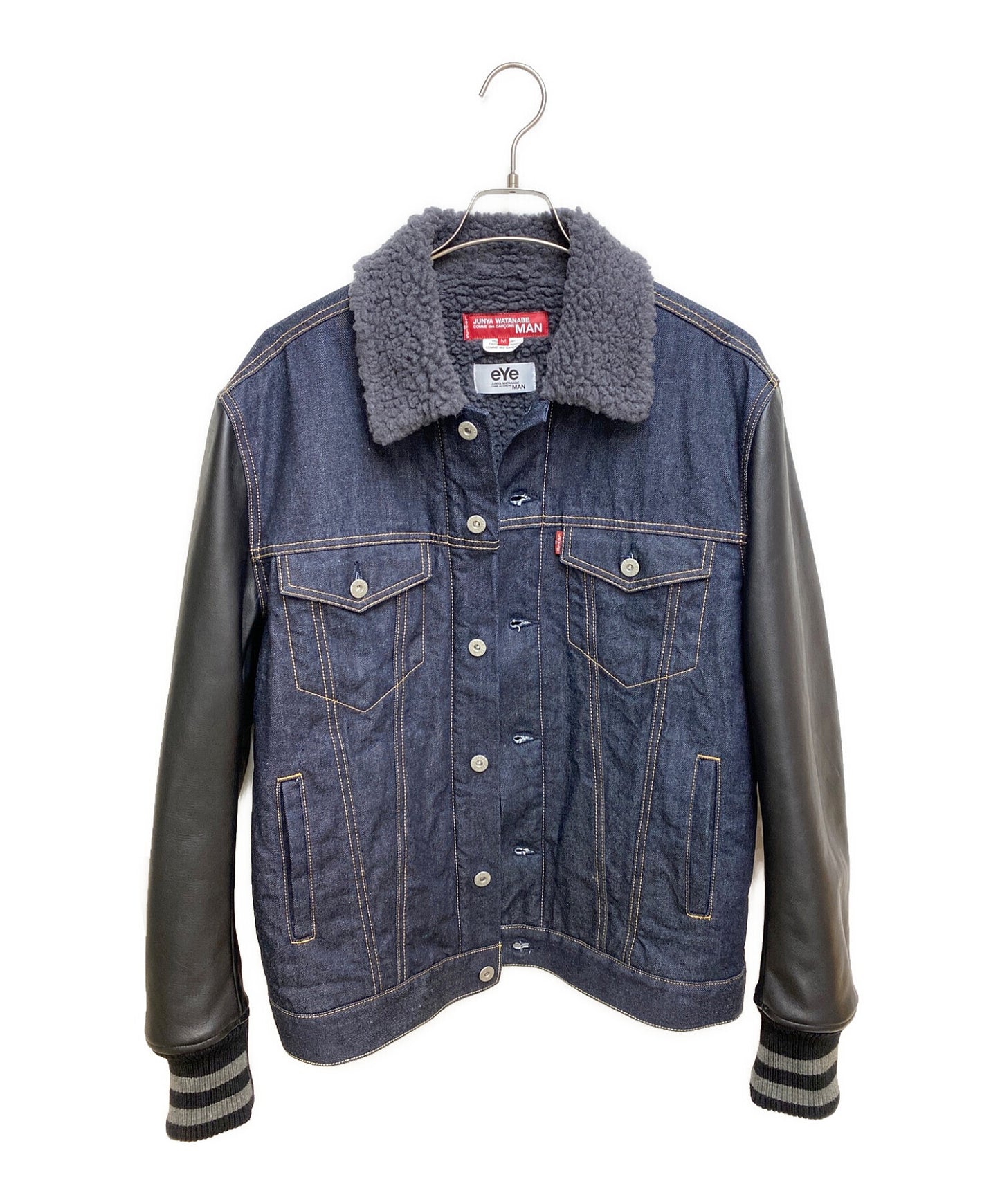 [Pre-owned] eYe COMME des GARCONS JUNYAWATANABE MAN Cotton denim and cowhide Levi's W name jacket WH-J918