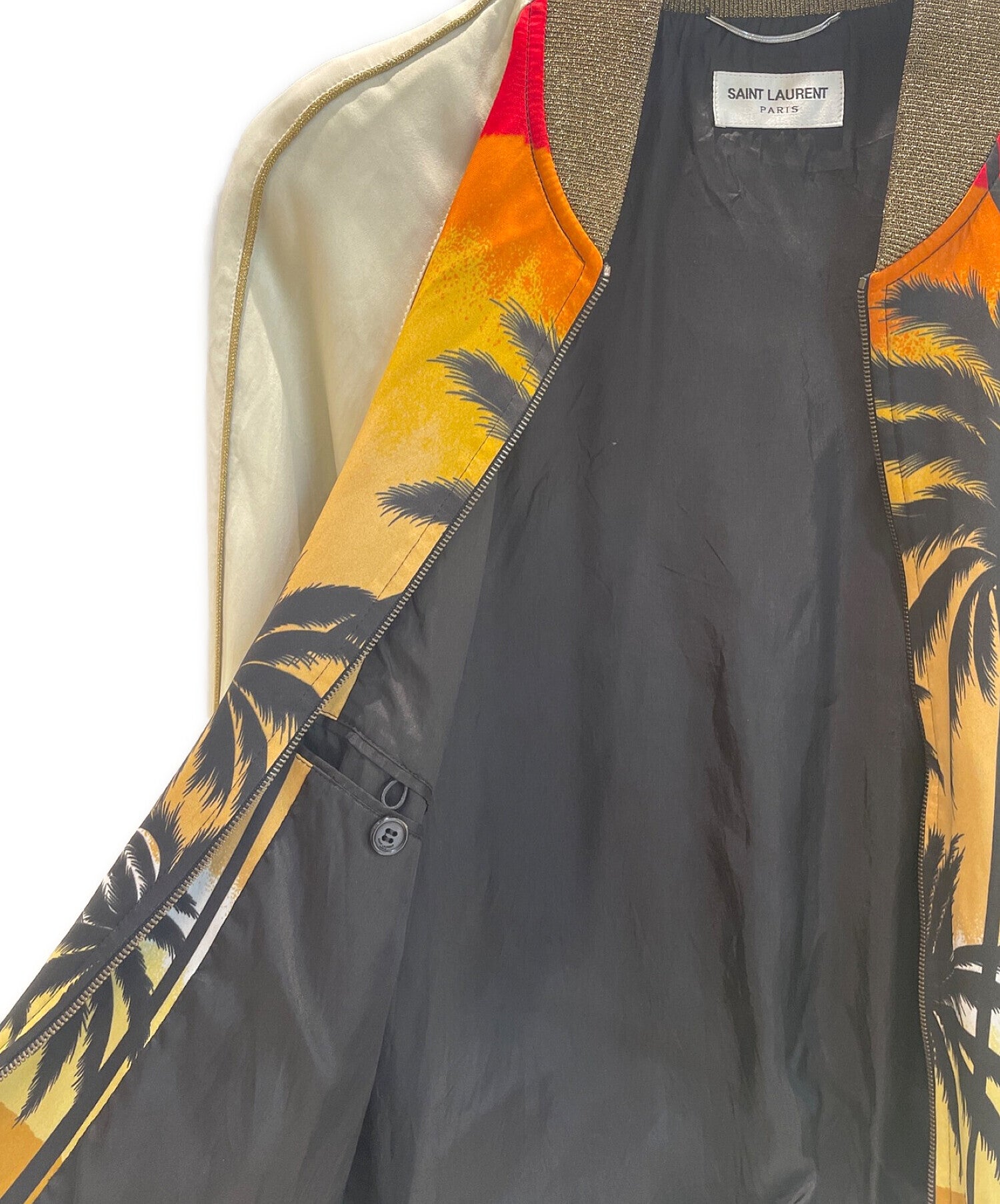 Pre-owned] Saint Laurent Paris Palm Tree Souvenir Jacket 419263