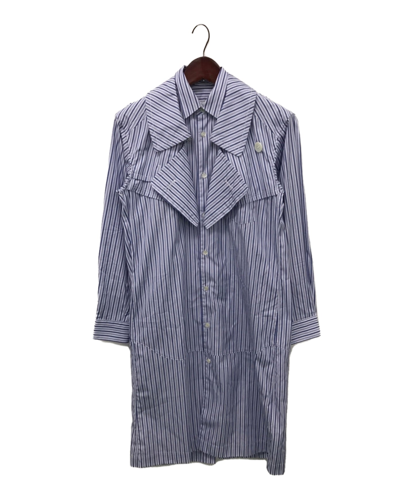 [Pre-owned] COMME des GARCONS SHIRT 20SS / Striped Trench Shirt S28075