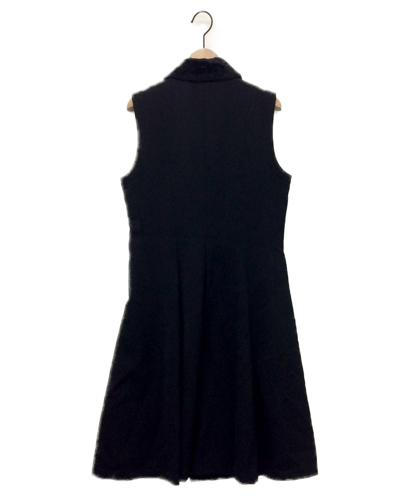 Tricot Comme des Garcons Wool Gabba Sleeveless Dress / Collar Fer One Piece TA-05030M / AD1991